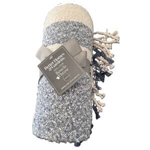 Better Homes & Gardens Blue Stripe Boucle Throw 50x72 Coastal Cozy